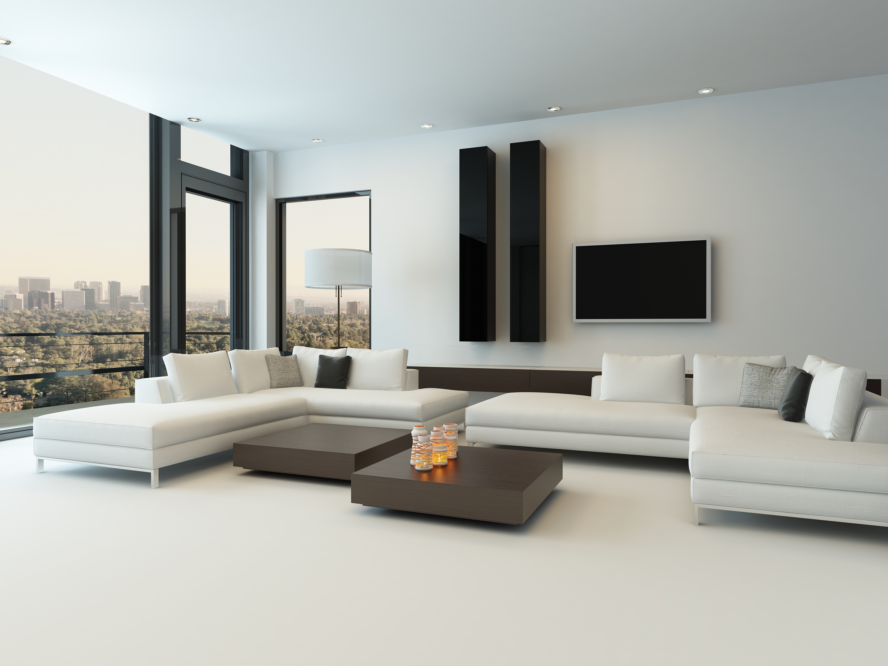 luxury minimalist living room